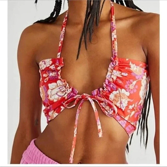 Free People Summer Of Love Convertible Bra Bandeau Crop top size XS - Picture 1 of 10